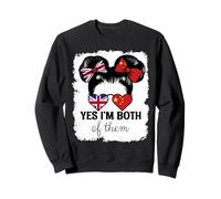 Yes Im Both of Them Britain and China Mix Girl Heritage Sweatshirt