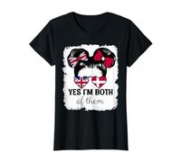 Yes Im Both of Them Britain and Denmark Mix Girl Heritage T-Shirt