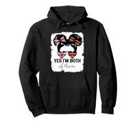 Yes Im Both of Them Britain and Kenya Mix Girl Heritage Pullover Hoodie