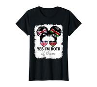 Yes Im Both of Them Britain and Kenya Mix Girl Heritage T-Shirt