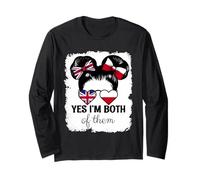 Yes Im Both of Them Britain and Poland Mix Girl Heritage Long Sleeve T-Shirt