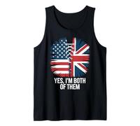 Yes, I'm Both of Them Half American Half British Heritage Tank Top
