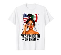Yes, I'm Both of Them Mexican & American Hispanic Heritage T-Shirt