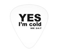 Yes Im Cold Me 24:7 Guitar Picks Plectrums For Guitar Bass 12 Pack