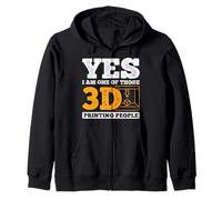 Yes I'm One Of Those 3D Printer People 3D Printing Zip Hoodie