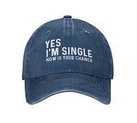Yes I'm Singles Now is Your Chance Hat Men Baseball Hat Adjustable Cap