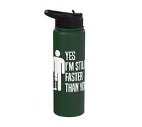 Yes I'm Still Faster Than You Amputee Leg Prosthetic Leg Stainless Steel Insulated Water Bottle