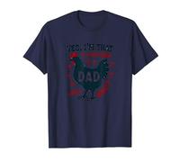 Yes, I'm That Chicken Dad Guess What Butt Humor for Fathers T-Shirt, Men, Navy, XXL