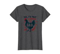 Yes, I'm That Chicken Dad Guess What Butt Humor for Fathers T-Shirt, Women, Dark Heather Grey, XS
