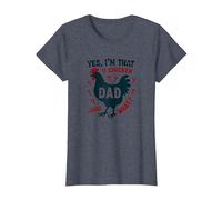 Yes, I'm That Chicken Dad Guess What Butt Humor for Fathers T-Shirt, Women, Heather Blue, S