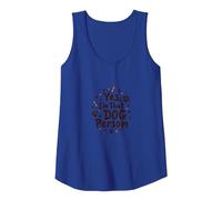 Yes, I'm That Dog Person - Paw Print Pet Lover Tank Top, Women, Royal Blue, M