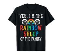 Yes I'm The Rainbow Sheep Of The Family Farmer Rainbow LGBT T-Shirt