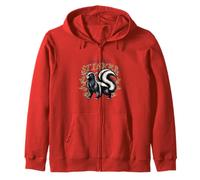 Yes I'm the Stinker Funny Skunk Design for Sarcastic Animal Zip Hoodie