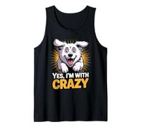 Yes, I'm with Crazy Cartoon Pet Dog Breed Cute LGD PYR Tank Top