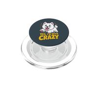 Yes, I'm with crazy Cartoon Sammie Pet Dog Breed Samoyed PopSockets PopGrip for MagSafe