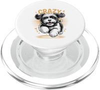 Yes Im with Crazy Cute Family Small Dog Lover Funny Havanese PopSockets PopGrip for MagSafe