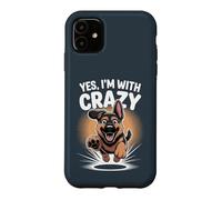 Yes I'm with Crazy Dog GSD Funny Alsatian K9 German Shepherd Case for iPhone 11