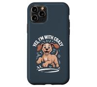 Yes Im with Crazy Hungarian Pointer Hunting Dog Funny Vizsla Case for iPhone 11 Pro