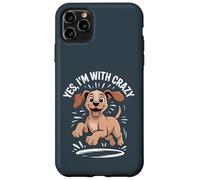 Yes Im with Crazy Hungarian Pointer Hunting Dog Funny Vizsla Case for iPhone 11 Pro Max