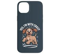 Yes Im with Crazy Hungarian Pointer Hunting Dog Funny Vizsla Case for iPhone 14 Plus