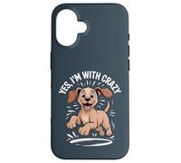 Yes Im with Crazy Hungarian Pointer Hunting Dog Funny Vizsla Case for iPhone 16