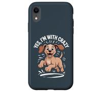 Yes Im with Crazy Hungarian Pointer Hunting Dog Funny Vizsla Case for iPhone XR