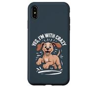 Yes Im with Crazy Hungarian Pointer Hunting Dog Funny Vizsla Case for iPhone XS Max