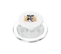 Yes I'm with Crazy Mini Small Dog Funny Miniature Schnauzer PopSockets PopGrip for MagSafe