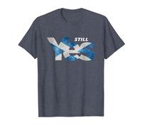 YES Indy Ref 2 T-Shirt - Scotland Scottish Independence SNP T-Shirt, Men, Heather Blue, X-Large
