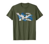 YES Indy Ref 2 T-Shirt - Scotland Scottish Independence SNP T-Shirt, Men, Olive Green, X-Large
