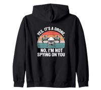 Yes It’s A Drone Not Spying Funny Pilot Design Zip Hoodie
