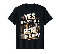 Yes It's Actually A Real Therapy Music Therapist Music Value Graphic T-Shirt