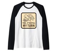 Yes It's Still My Turn Funny Slow Turtle Playing Boardgames Raglan Baseball Tee