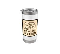 Yes It's Still My Turn Funny Slow Turtle Playing Boardgames Stainless Steel Insulated Tumbler