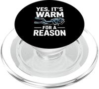 Yes It's Warm For A Reason Funny Scuba Diving PopSockets PopGrip for MagSafe