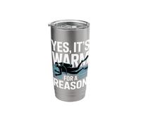 Yes It's Warm for A Reason Funny Scuba Diving Stainless Steel Insulated Tumbler