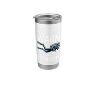 Yes It's Warm for A Reason Funny Scuba Diving Stainless Steel Insulated Tumbler