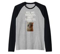 Yes My Thoughts Have Thoughts I Have ADHD Funny Raglan Baseball Tee