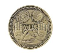Yes No Challenge Coins Lahviuu Yes or No Decision Coin Commemorative Ornaments Prediction Decision Coins Souvenir Collection Coin, Bronze(Style 2)