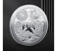 Yes No Challenge Coins Lahviuu Yes or No Decision Coin Commemorative Ornaments Prediction Decision Coins Souvenir Collection Coin, Silver(Style 2)