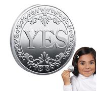 Yes No Challenge Tarot Coin - Yes Or No Decision Coin | Collectible ccoins, Unique Decision Souvenir, Double Sided Collectible Gift For Collector, Choice fflip Token, Birthday Surprise, Christmas
