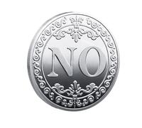 Yes No Coin, Metal Decision Maker Lucky Coin, Double-Sided Collectible Choice Coin, Get The Started, Fun Decision Maker, Souvenir Gift For Collectors, Birthday, 1.5 Inches
