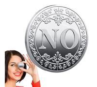Yes No Coin - Metal Souvenir Coin | Decision Maker Lucky Coin, Commemorative Coin, Collectible Coin, Choice Coin for Collector, Friends