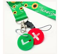 Yes No Communication Tags for Autism, Visual Aid Keyring for Non-Verbal Individuals