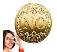 Yes No Decision - Metal Commemorative Badge, 3d Relief Commemoratives | Gold Plated Silver Foreign Trade Commemorative Coin, Lucky Choice Collectible for Friends and Collectors
