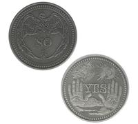 YES/NO Divination Coin - Gothic Oracle Design