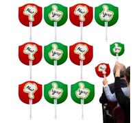 Yes No Paddles 10pcs Double Sided Yes No Hand Sign for Voting