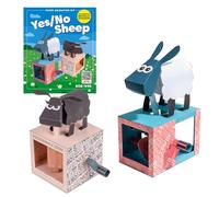 Yes/No Sheep Paper Animation Kit - Rob Ives DIY Papercraft Sheep Model with Head Nodding Motion - STEM Craft Kit - Mechanical Paper Model for Kids & Adults - Fun Creative Gift