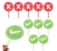 Yes/No Signs - 10 Piece Feedback Board, Double Sided Answer Board, Classroom Voting Paddle, Yes/No Decision Makers For Engaged Group Discussions, Quick Answers The SC