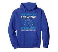 Yes Officer I Saw The Speed Limit Car Lover Pullover Hoodie, Adult Unisex, Royal Blue, Large